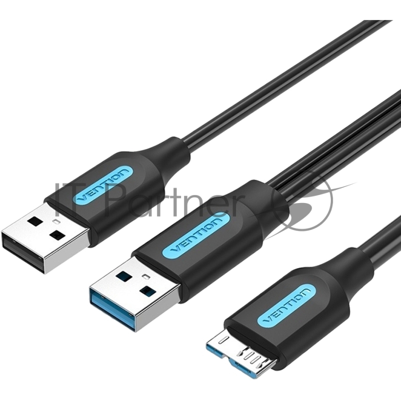 Кабель Vention USB 3.0 AM/micro B, USB 2.0 AM - 0.5м Кабель Vention USB 3.0 AM/micro B, USB 2.0 AM - 0.5м