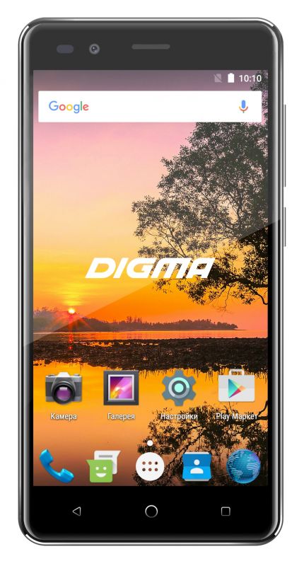 Смартфон Digma VOX S513 4G 16Gb черный/серый моноблок 3G 4G 2Sim 5 720x1280 Android 6.0 5Mpix WiFi