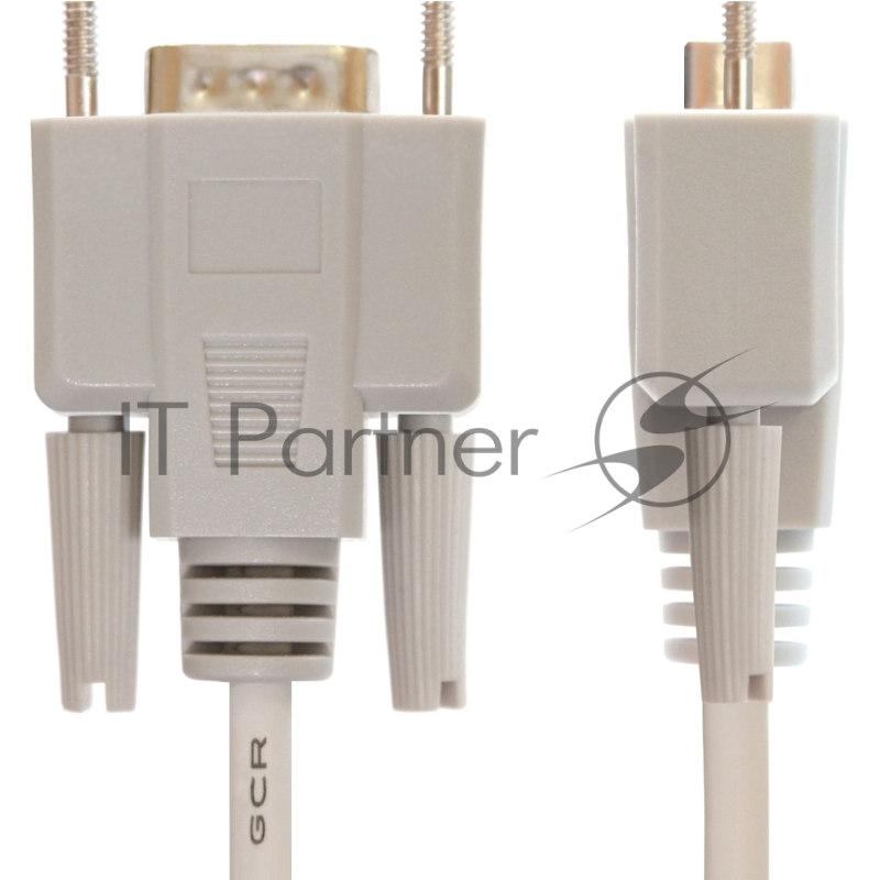 Кабель Greenconnect COM RS-232 порта соединительный 10m GCR-DB9CM2M-10m, 9M / 9M Premium, серый, пластиковый пакет