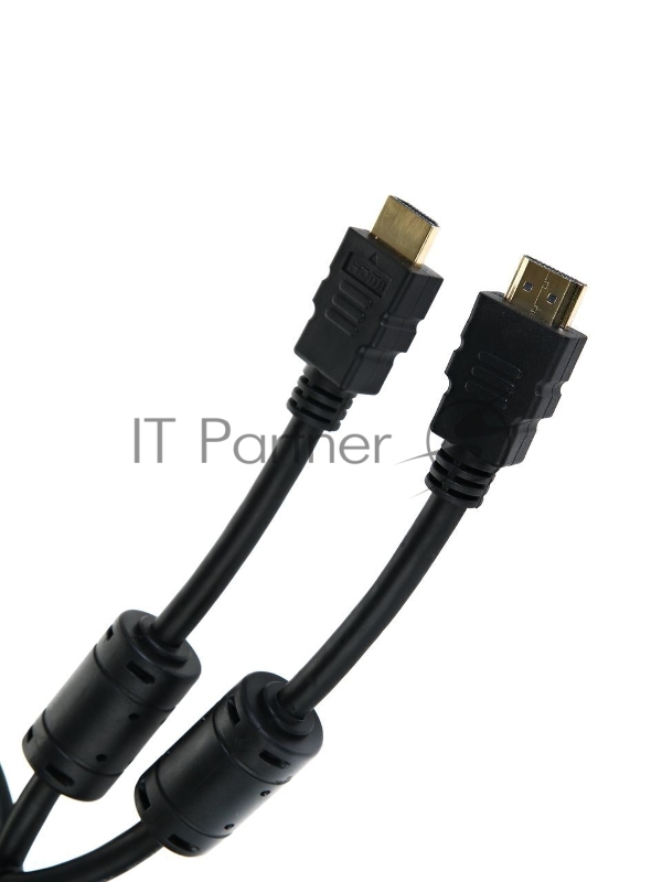 Кабель AOpen/Qust Кабель HDMI 19M/M+2 фильтра 1.4V+3D/Ethernet (ACG511D-5M) 5m, позолоченные контакты 6938510810441