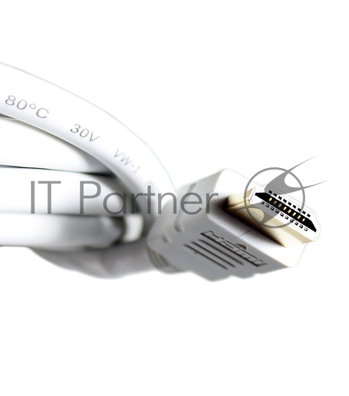 Кабель HDMI v.1.4 3м AOpen/Qust 19M/M 3D/Ethernet, белый, позолоченные контакты, ACG511W-3M