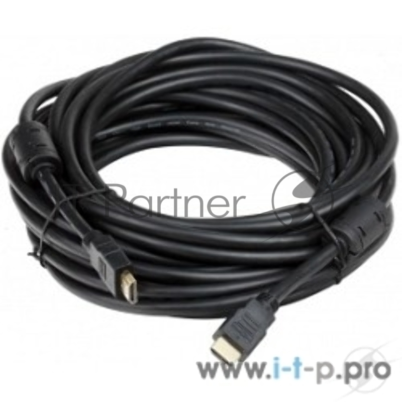 Кабель AOpen/Qust Кабель HDMI 19M/M+2 фильтра 1.4V+3D/Ethernet (ACG511D-10M) 10m, позолоченные контакты 6938510810454