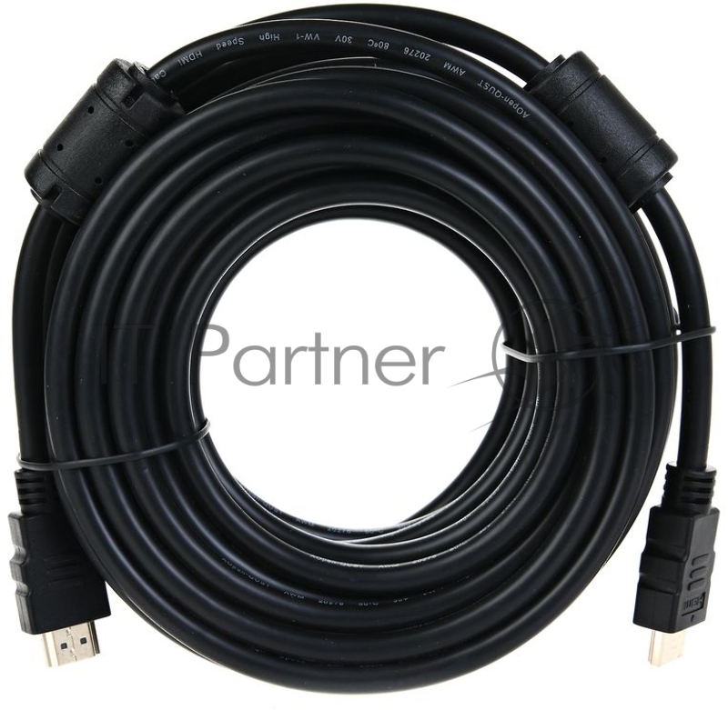Кабель AOpen/Qust Кабель HDMI 19M/M+2 фильтра 1.4V+3D/Ethernet (ACG511D-10M) 10m, позолоченные контакты 6938510810454