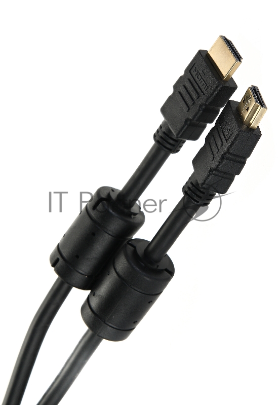 Кабель VCOM VHD6020D-3MB Кабель HDMI 19M/M ver:1.4+3D, 3m, позолоченные контакты, 2 фильтра Blister