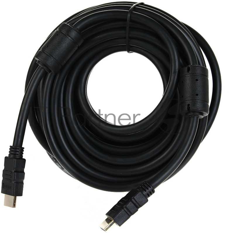 Кабель VCOM VHD6020D-10MB Кабель HDMI 19M/M ver:1.4+3D, 10m, позолоченные контакты, 2 фильтра Blister