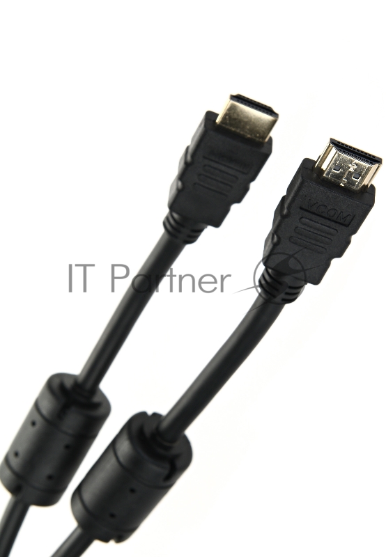 Кабель VCOM VHD6020D-10MB Кабель HDMI 19M/M ver:1.4+3D, 10m, позолоченные контакты, 2 фильтра Blister