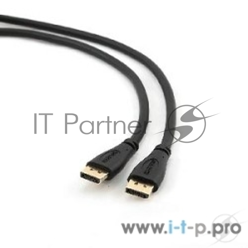 Кабель DisplayPort Gembird/Cablexpert , 1м, 20M/20M, черный, экран, пакет(CC-DP-1M)