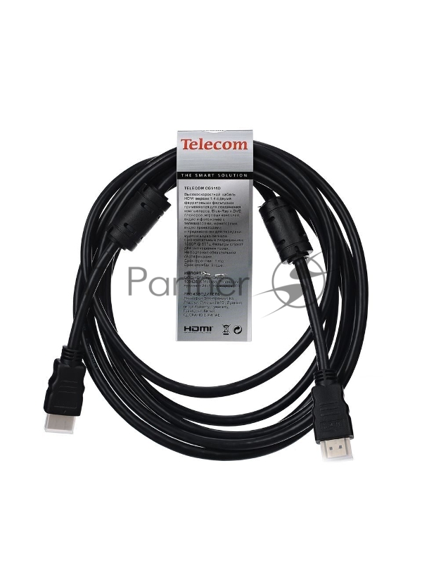 Кабель Telecom Кабель (CG511D-3M/THD6020E-3M) HDMI to HDMI (19M -19M) ver.1.4b, 2 фильтра, 3м, с позолоченными контактами 6242755316539