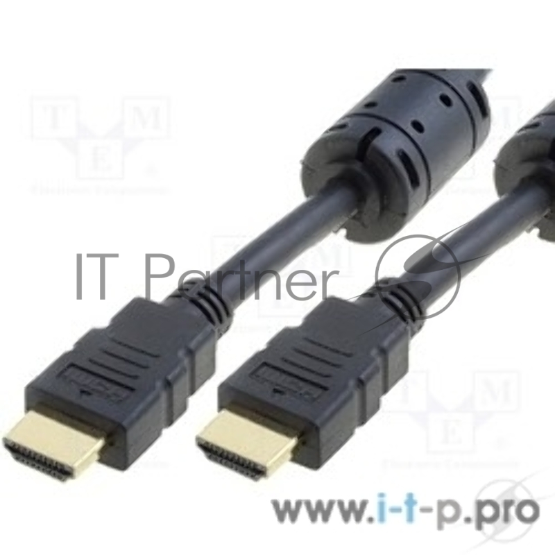 Кабель Telecom Кабель (CG511D-3M/THD6020E-3M) HDMI to HDMI (19M -19M) ver.1.4b, 2 фильтра, 3м, с позолоченными контактами 6242755316539