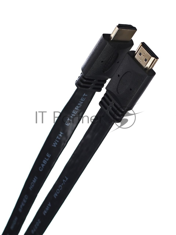 Кабель HDMI TV-COM 19M/M 1.4V плоский 1m <CG200F-1M>