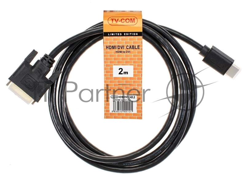 Кабель HDMI to DVI-D (19M -25M) 2м, TV-COM <LCG135E-2M>