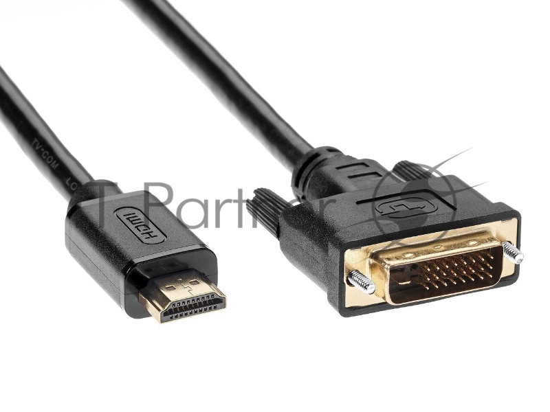 Кабель HDMI to DVI-D (19M -25M) 2м, TV-COM <LCG135E-2M>