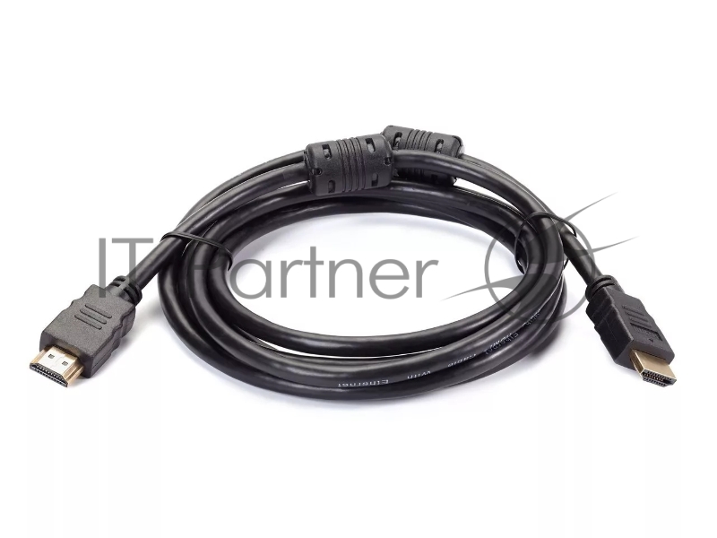 Кабель Telecom HDMI-19M --- HDMI-19M ver 2.0+3D/Ethernet,2 фильтра 2m <TCG200F-2M>