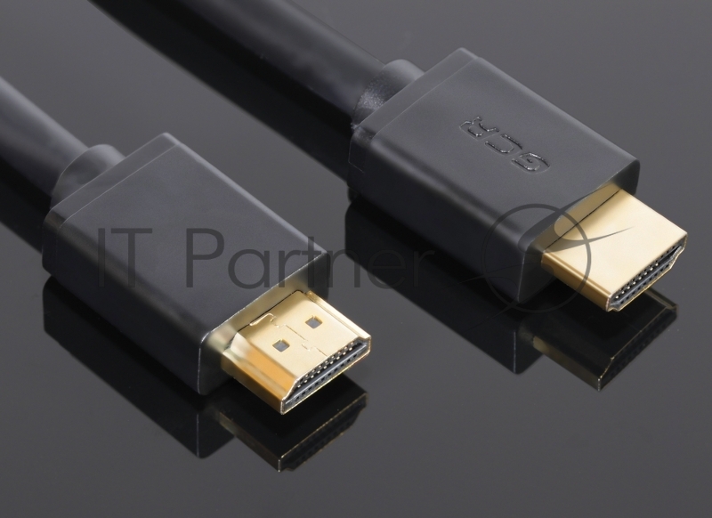 Кабель Greenconnect 3.0m v2.0 HDMI M/M Ethernet 18 Гбит/с, 3D, 4K, 28/28 AWG, OD7.3mm, тройной экран, позолоч. контакты, черный (GCR-HM411-3.0m)