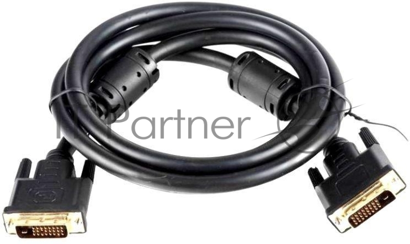 Кабель DVI-D--DVI-D Dual link 25M/25M, экран, феррит.кольца, 1.8м Telecom <TCG441D-1.8M>