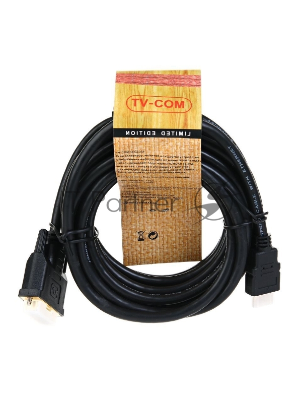 Кабель HDMI-DVI 5M LCG135F-5M TV-COM