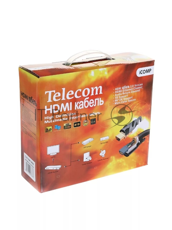 Кабель HDMI-HDMI 20M V2 TCG200F-20M TELECOM