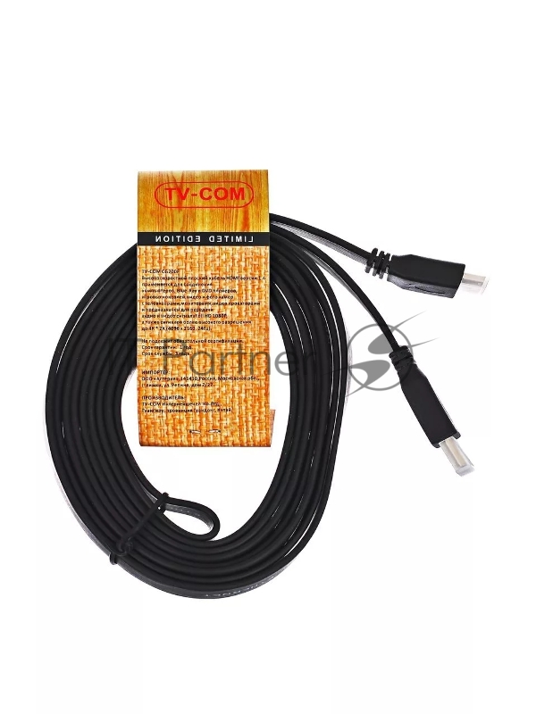 Кабель HDMI 19M/M 1.4V плоский 3m TV-COM <CG200F-3M>