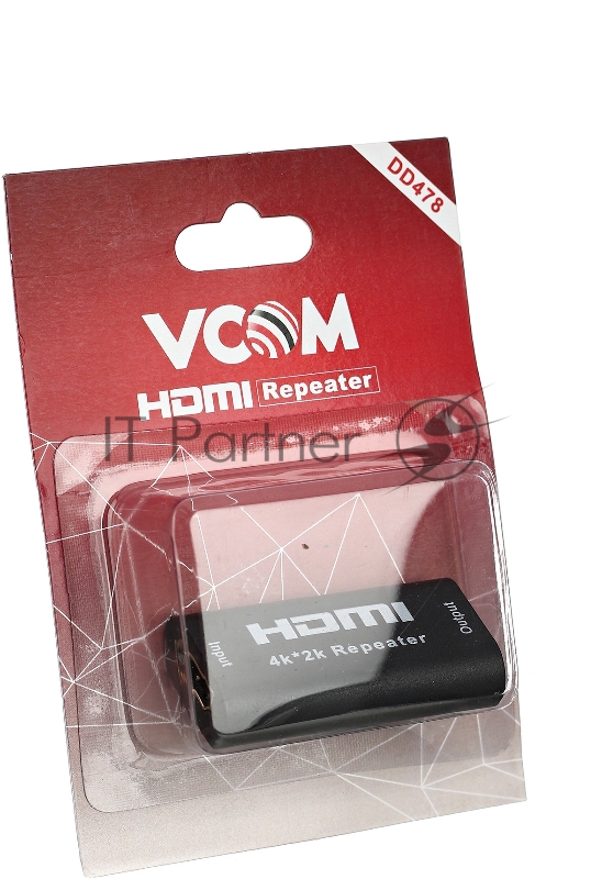 Усилитель (Repeater) HDMI сигнала до 40m VCOM <DD478>