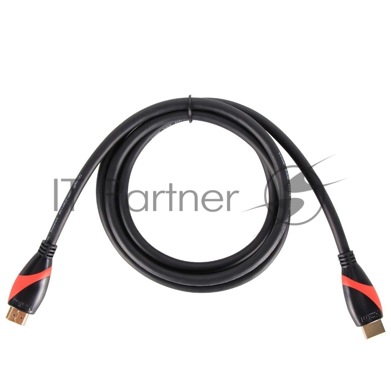 Кабель HDMI 19M/M ver. 2.0 black red, 0.5m VCOM <CG525-R-0.5>