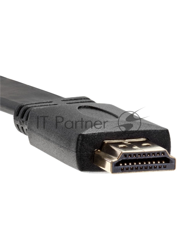 Кабель HDMI 19M/M ,плоский,ver. 2.0, 4K@60 Hz 1m VCOM <CG522F-1M>