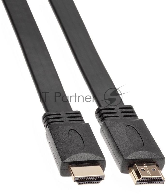 Кабель HDMI 19M/M ,плоский,ver. 2.0, 4K@60 Hz 1m VCOM <CG522F-1M>