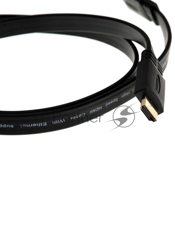 Кабель HDMI 19M/M ,плоский,ver. 2.0, 4K@60 Hz 1m VCOM <CG522F-1M>