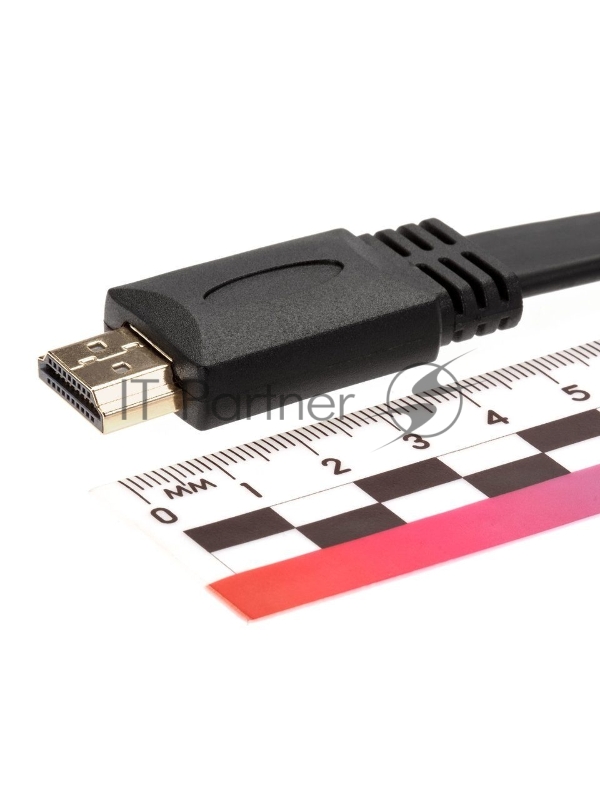 Кабель HDMI 19M/M ,плоский,ver. 2.0, 4K@60 Hz 1m VCOM <CG522F-1M>