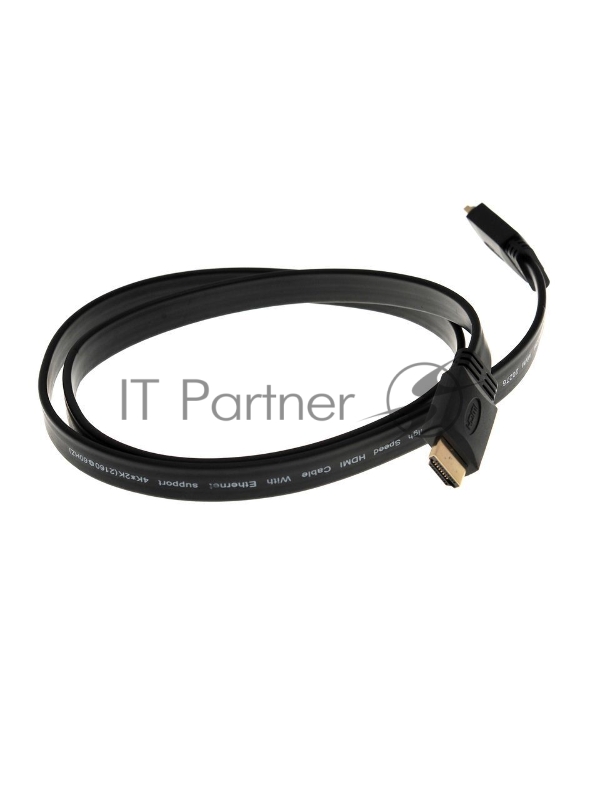 Кабель HDMI 19M/M ,плоский,ver. 2.0, 4K@60 Hz 1m VCOM <CG522F-1M>