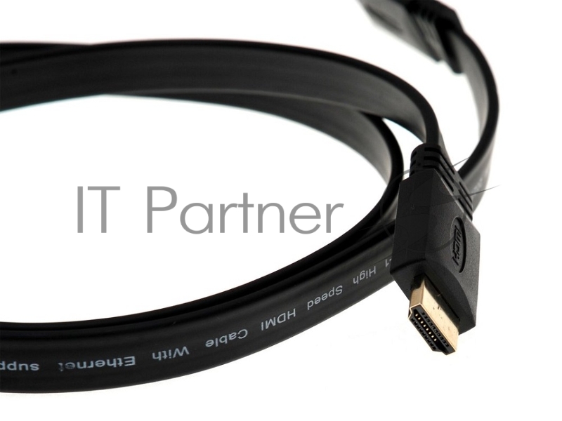 Кабель HDMI 19M/M ,плоский,ver. 2.0, 4K@60 Hz 1m VCOM <CG522F-1M>