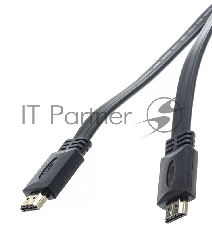 Кабель HDMI 19M/M ,плоский,ver. 2.0, 4K@60 Hz 1m VCOM <CG522F-1M>