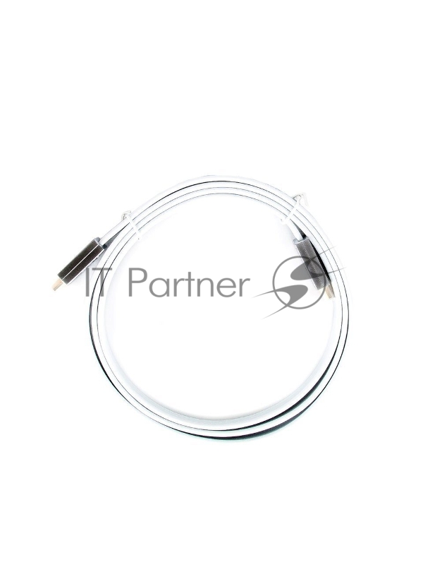 Кабель HDMI 19M/M ver 2.0, 1.8M, AOpen <ACG568F-S-1.8M> серебряно-белый Flat