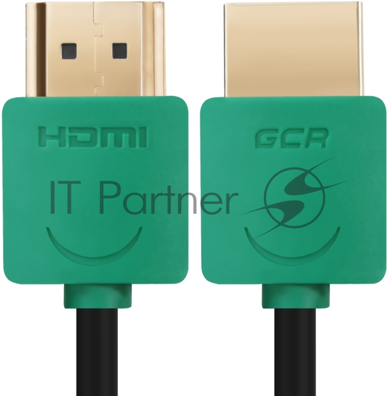 Greenconnect Кабель SLIM 0.5m HDMI 2.0, зеленые коннекторы Slim, OD3.8mm, HDR 4:2:2, Ultra HD, 4K 60 fps 60Hz, 3D, AUDIO, 18.0 Гбит/с, 32/32 AWG, GCR-51579 Greenconnect Кабель SLIM 0.5m HDMI 2.0, зеленые коннекторы Slim, OD3.8mm, HDR 4:2:2, Ultra HD,