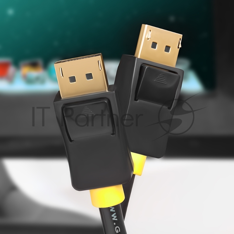Greenconnect Кабель 1.5m DisplayPort v1.2, 20M/20M, черный, 28/28 AWG, GCR-50709 Greenconnect Кабель 1.5m DisplayPort v1.2, 20M/20M, черный, 28/28 AWG, GCR-50709
