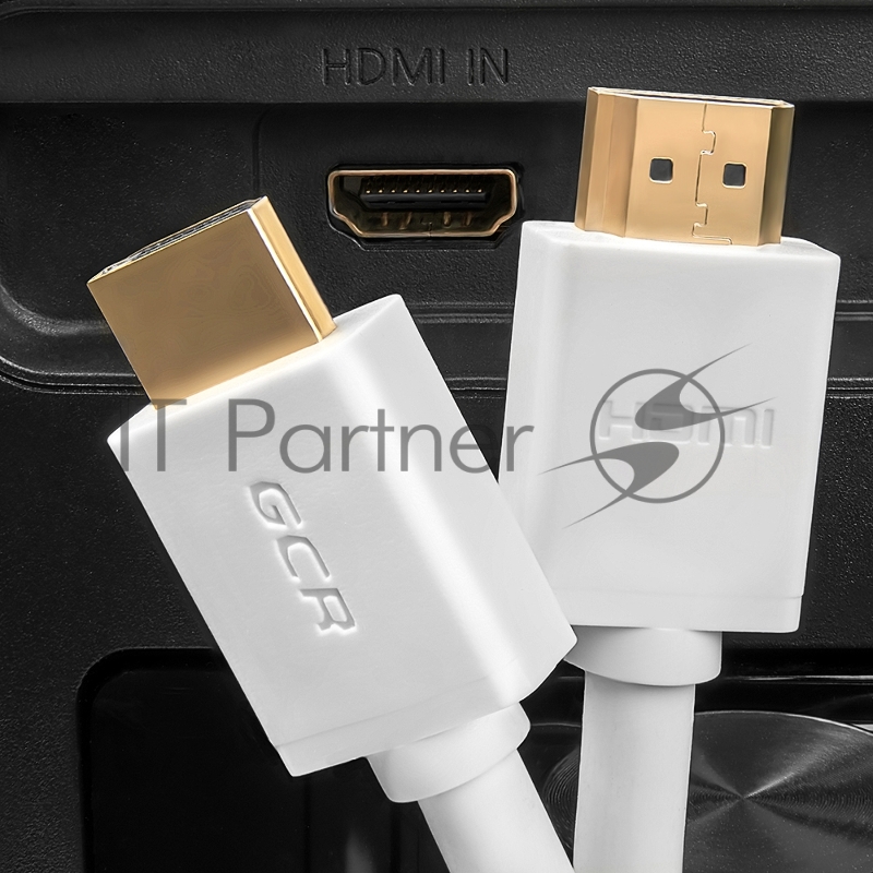 Greenconnect Кабель 2.0m HDMI версия 2.0, HDR 4:2:2, Ultra HD, 4K 60 fps 60Hz/5K*30Hz, 3D, AUDIO, 18.0 Гбит/с, 28/28 AWG, OD7.3mm, тройной экран, белый, GCR-50543 Greenconnect Кабель 2.0m HDMI версия 2.0, HDR 4:2:2, Ultra HD, 4K 60 fps 60Hz/5K*30Hz,