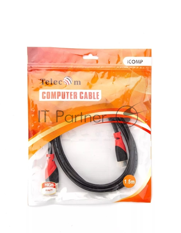 Кабель HDMI-19M --- HDMI-19M ver 2.0 4K*60Hz, 1.5m TELECOM PRO <TCG220-1.5M>