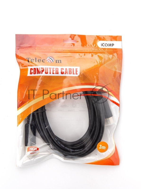 Кабель соединительный DP-DP 1.2V 4K@60Hz 3м TELECOM PRO <CG720-3M>