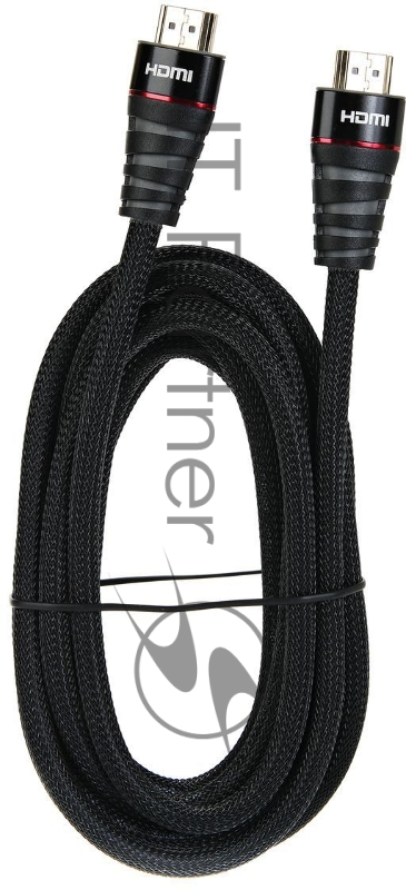 Кабель HDMI 19M/M ver. 2.0 черные коннекторы, 3m VCOM <CG526S-B-3M> Blister Кабель HDMI 19M/M ver. 2.0 черные коннекторы, 3m VCOM <CG526S-B-3M> Blister