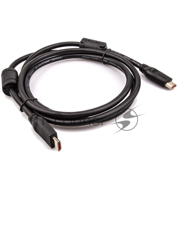 Кабель Aopen HDMI 19M/M ver 2.0, 1.8М,2 фильтра, Aopen/Qust <ACG517D-1.8M>