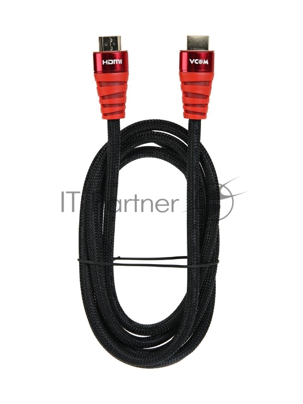 Кабель HDMI 19M/M ver. black and red 2.0, 1,8m VCOM <CG526S-R-1.8M> Blister Кабель HDMI 19M/M ver. black and red 2.0, 1,8m VCOM <CG526S-R-1.8M> Blister
