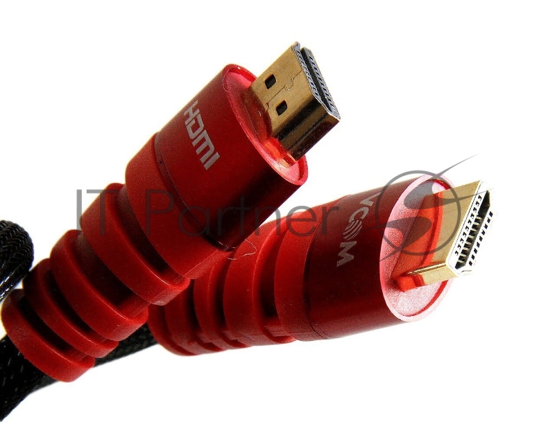 Кабель HDMI 19M/M ver. black and red 2.0, 3m VCOM <CG526S-R-3M> Blister Кабель HDMI 19M/M ver. black and red 2.0, 3m VCOM <CG526S-R-3M> Blister