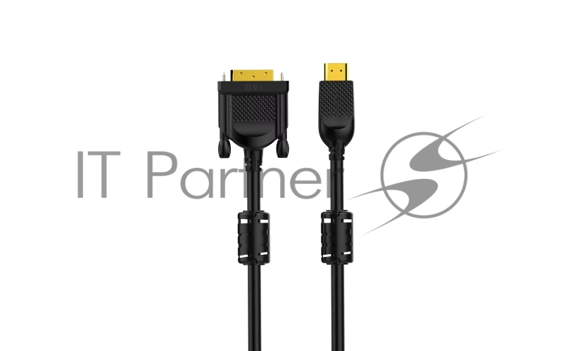 Кабель HDMI AM/DVI(24+1)M, 10м, CU, 1080P@60Hz, 2F, VCOM <CG484GD-10M>