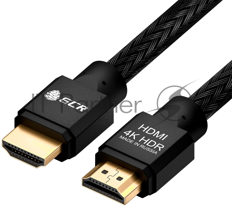 Кабель Greenconnect 1.5m HDMI версия 2.0, HDR 4:2:2, Ultra HD, 4K 60 fps 60Hz/5K*30Hz, 3D, AUDIO, 18.0 Гбит/с, 28/28 AWG, OD7.3mm, тройной экран, нейлон, AL корпус черный, GCR-52044