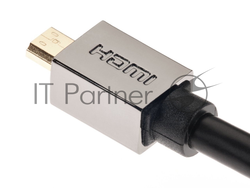 Кабель HDMI-19M --MicroHDMI-19M ver 2.0+3D/Ethernet,1.5m метал разъемы VCOM <CG506AD-1.5M>