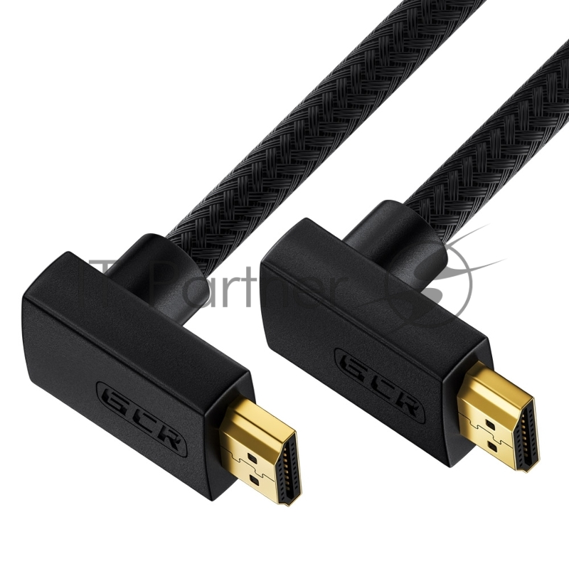 Кабель GCR 2.0m HDMI 2.0, M верхний угол /M верхний угол, черный, HDR 4:2:2, Ultra HD, 4K 60 fps 60Hz/5K*30Hz, 3D, AUDIO, 18.0 Гбит/с, 28/28 AWG, GCR-52310 GCR Кабель 2.0m HDMI 2.0, M верхний угол /M верхний угол, черный, HDR 4:2:2, Ultra HD, 4K 60 f