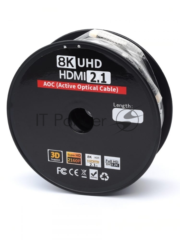 Кабель HDMI 40 м (HIGH speed, Metal gold, Optical) 8K VER 2.1 Кабель HDMI 40 м (HIGH speed, Metal gold, Optical) 8K VER 2.1