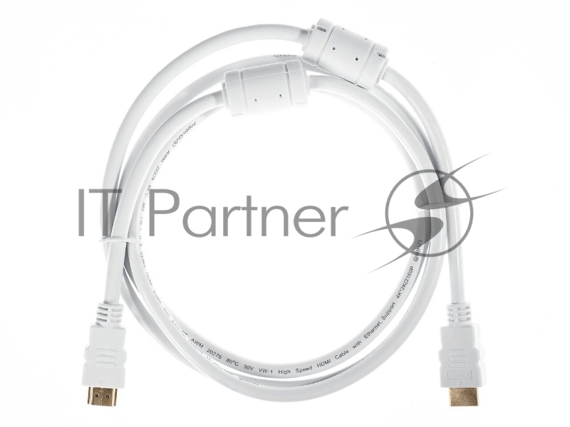 Кабель HDMI 19M/M ver 2.0, 1.8М, белый Aopen/Qust <ACG711DW-1.8M>