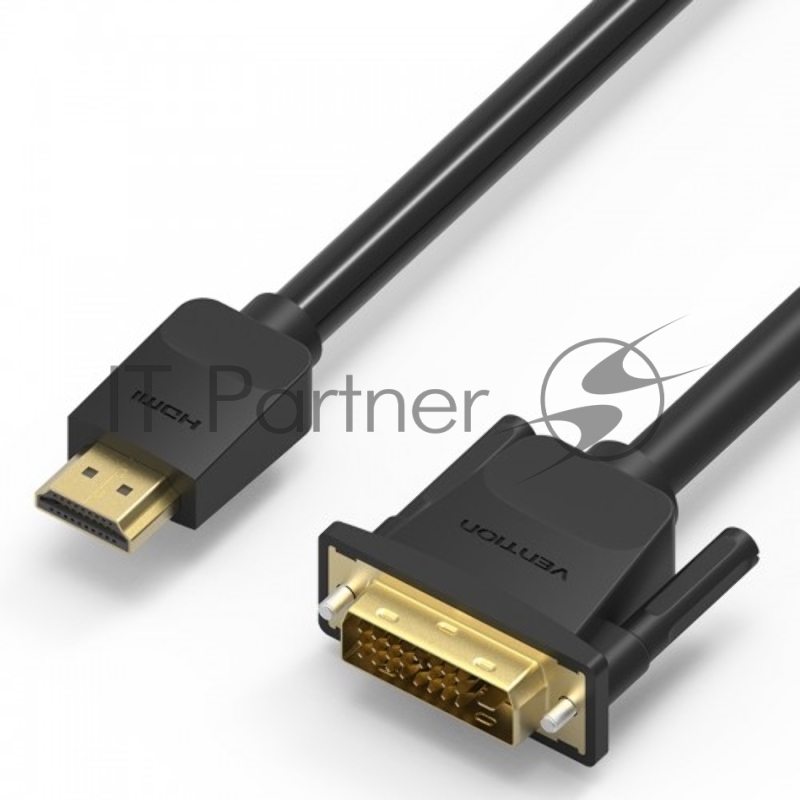 Кабель Vention HDMI 19M/DVI-D Dual link 25M - 5 м