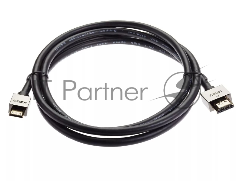 Кабель HDMI-19M --MiniHDMI-19M ver 2.0+3D/Ethernet,1.5m метал разъемы VCOM <CG506AC-1.5M>