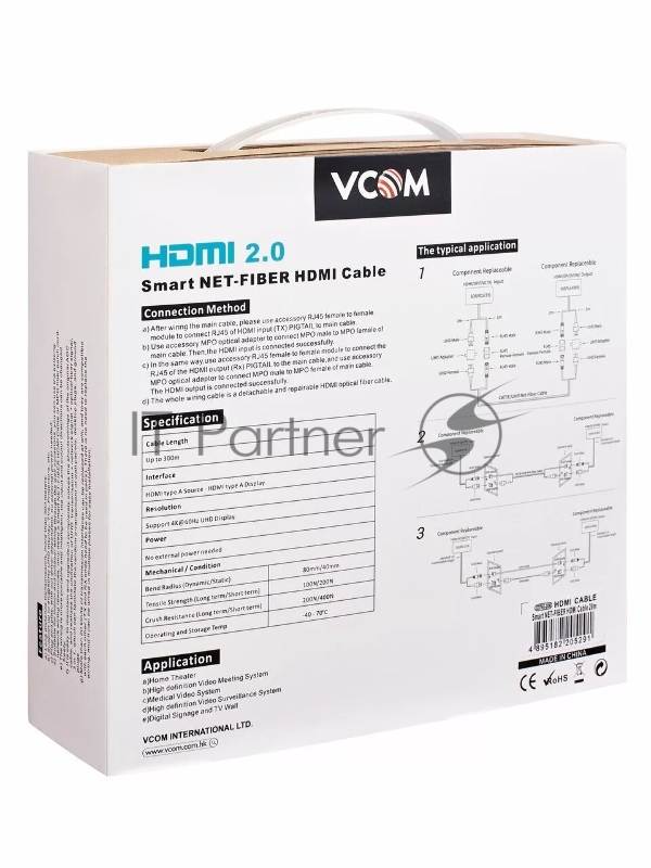 Сетевая Оптическая кабельная система HDMI2.0V VCOM 20M <D3745-20.0>